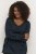 Kaffe Curve Ami Manica lunga Blusa Blu navy notte - T-shirt - 