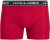 Jack & Jones Hector Solid Trunks 3-Pack Navy/Red/Grey - Boxer - Boxer Uomo Taglie Forti