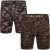 Kam Jeans 813 Camo Print Boxers Charcoal Khaki - Boxer - Boxer Uomo Taglie Forti