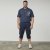 North Latitude 61150 Cargo Comfort Fit Capri Blu Navy - Shorts - Pantaloncini Uomo Taglie Forti