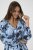 Kaffe Curve Aliana Dress Blue Flower Animal - Vestiti midi - 