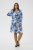 Kaffe Curve Aliana Dress Blue Flower Animal - Vestiti midi - 
