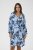 Kaffe Curve Aliana Dress Blue Flower Animal - Vestiti midi - 