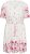 Kaffe Curve Rosa Mini Dress White Rose Border Flower - Vestiti mini - 
