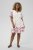 Kaffe Curve Rosa Mini Dress White Rose Border Flower - Vestiti mini - 