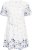 Kaffe Curve Rosa Mini Dress Blue Tones Border Flower - Abiti estivi - 
