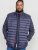 D555 WICKHAM 1 Puffer Gilet with Burgundy Lining Navy - Gilet - Gilet in taglie grandi