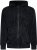 Kam Jeans 7082 Garment DYE with Zipper Hoodie Black - Felpe & felpe con cappuccio - Felpe & Felpe con Cappuccio Uomo Taglie Forti