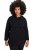 Ulla Popken Teddy Fleece Hooded Zip Neck Sweatshirt Black - Felpe & felpe con cappuccio - Felpe, Hoodie e Maglieria Calda