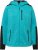 Ulla Popken Contrast Inserts Sweater Knit Hoodie Aquamarine - Felpe & felpe con cappuccio - 