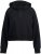 Ulla Popken Ribbed Inset Zip Collar Hoodie Black - Felpe & felpe con cappuccio - 