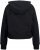 Ulla Popken Ribbed Inset Zip Collar Hoodie Black - Felpe & felpe con cappuccio - 