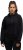 Ulla Popken Ribbed Inset Zip Collar Hoodie Black - Felpe & felpe con cappuccio - 