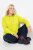 Ulla Popken Zippered Pocket and Reflective Piping Hoodie Green Apple - Felpe & felpe con cappuccio - Felpe, Hoodie e Maglieria Calda