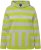 Ulla Popken Mixed Stripe Long Sleeve Hoodie Apple Green - Felpe & felpe con cappuccio - 