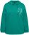Ulla Popken Face Graphic Long Sleeve Hoodie Emerald Green - Felpe & felpe con cappuccio - 