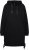 Ulla Popken Longline Lace Up Hoodie Black - Felpe & felpe con cappuccio - 