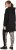 Ulla Popken Longline Lace Up Hoodie Black - Felpe & felpe con cappuccio - 