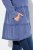 Ulla Popken Tiered Flounce Panel Zip Up Hoodie Atlantic Blue - Felpe & felpe con cappuccio - Felpe, Hoodie e Maglieria Calda