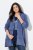 Ulla Popken Tiered Flounce Panel Zip Up Hoodie Atlantic Blue - Felpe & felpe con cappuccio - Felpe, Hoodie e Maglieria Calda