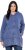 Ulla Popken Tiered Flounce Panel Zip Up Hoodie Atlantic Blue - Felpe & felpe con cappuccio - Felpe, Hoodie e Maglieria Calda