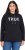 Ulla Popken TRUE Lettering Hoodie Black - Felpe & felpe con cappuccio - Felpe, Hoodie e Maglieria Calda