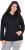 Ulla Popken Eyelet Embroidered Zip-Up Hoodie Black - Felpe & felpe con cappuccio - 