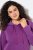 Ulla Popken Rhinestone Drawstring Moon Wash Hoodie Light Plum - Felpe & felpe con cappuccio - Felpe, Hoodie e Maglieria Calda