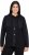 Ulla Popken Mixed Texture Button Down Hoodie Black - Felpe & felpe con cappuccio - 