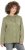 Ulla Popken Mixed Texture Button Down Hoodie Pond Green - Felpe & felpe con cappuccio - 