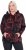 Ulla Popken Fleece Flower Print Zip-Up Hoodie Black - Felpe & felpe con cappuccio - 