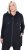 Ulla Popken Contrast Piping Zip-Up Hoodie Black - Felpe & felpe con cappuccio - 