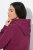 Ulla Popken Relaxed Fit Long Sleeve Hoodie Dark Berry - Felpe & felpe con cappuccio - Felpe, Hoodie e Maglieria Calda