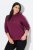 Ulla Popken Relaxed Fit Long Sleeve Hoodie Dark Berry - Felpe & felpe con cappuccio - Felpe, Hoodie e Maglieria Calda