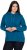 Ulla Popken Relaxed Fit Long Sleeve Hoodie Cerulean - Felpe & felpe con cappuccio - 