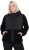 Ulla Popken Mixed Texture Hoodie Black - Felpe & felpe con cappuccio - 