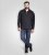 Duke Leicester Quarter Neck Fleece Sweatshirt Navy TALL - TALL felpe - 
