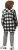 Ulla Popken Mixed Plaid Long Sleeve Button Down Shacket Black - Giacche - 