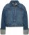 Ulla Popken Wide Cuff Denim Jacket Blue Denim - Giacche - 