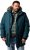 Men Plus Parka With Fur Hood Dark Green - Giubbotti - Giubbotti Uomo Taglie Forti