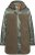 Ulla Popken Mixed Texture Fleece Quilted Jacket Olive - Giacche - 