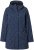 Ulla Popken Raindrop Print Longline Waterproof Jacket Navy - Giacche - 