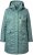Ulla Popken HYPRAR Drawstring Waist Parka Grey Green - Giacche - 