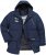 JAY-PI Warm Quilted Parka Dual Function, Wind and Water Repellant Navy - Giubbotti - Giubbotti Uomo Taglie Forti