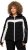 Ulla Popken HYPRAR Chevron Stripe Triple Function Quilted Fully Lined Ski Jacket Black - Giacche - 