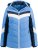 Ulla Popken HYPRAR Chevron Stripe Triple Function Quilted Fully Lined Ski Jacket Pastel Petrol - Giacche - 