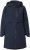 Ulla Popken Hooded with Zippered Pockets and Zippered Side Slits Jacket Navy - Giacche - 