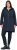 Ulla Popken Hooded with Zippered Pockets and Zippered Side Slits Jacket Navy - Giacche - 