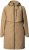 Ulla Popken Hooded with Zippered Pockets and Zippered Side Slits Jacket Mocha - Giacche - 