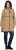 Ulla Popken Hooded with Zippered Pockets and Zippered Side Slits Jacket Mocha - Giacche - 